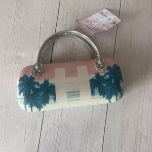 Guess Pink and Blue Palm Tree Handbag